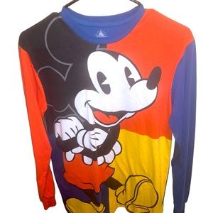 Authentic Disney licensed Japan Multi Color Women’s LS Mickey Mouse Shirt size L